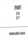 Pfaff 216.pdf sewing machine manual image preview