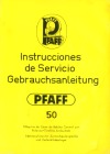 Pfaff 50.pdf sewing machine manual image preview